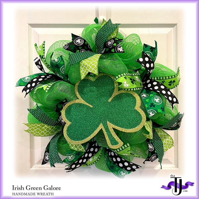 Irish Green Galore - St. Patrick's Day Wreath