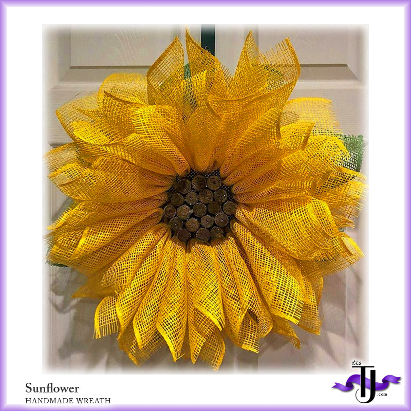 EVENT: April 27, 2025 - Sunflower Wreath Workshop - Burlap and Daisies