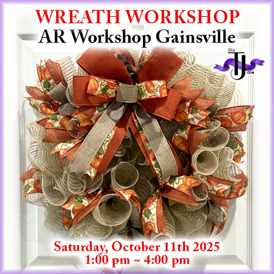 EVENT: October 11, 2025 - Fall Pumpkins Wreath Workshop - AR Workshop Gainsville