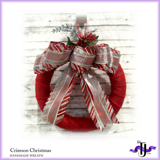 Crimson Christmas, Handmade Wreath