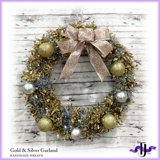 Gold & Silver Garland Wreath
