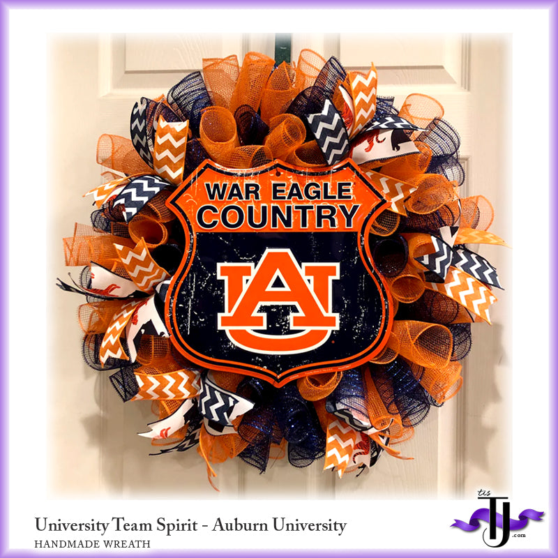 University Team Spirit Wreath - Auburn University