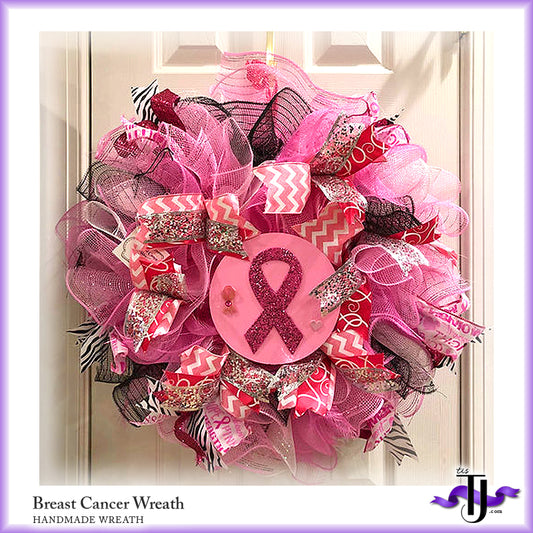 Breast Cancer Wreath