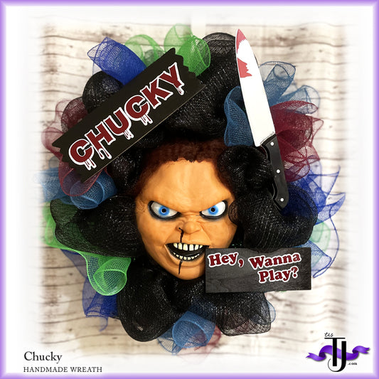 Chucky Halloween Wreath