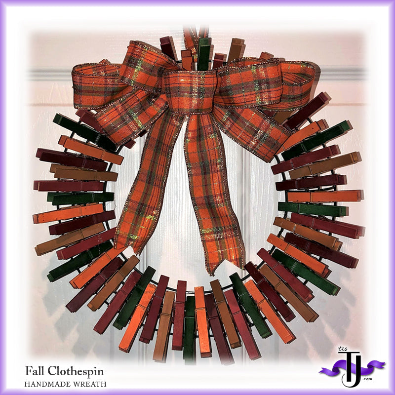 Fall Clothespin Wreath