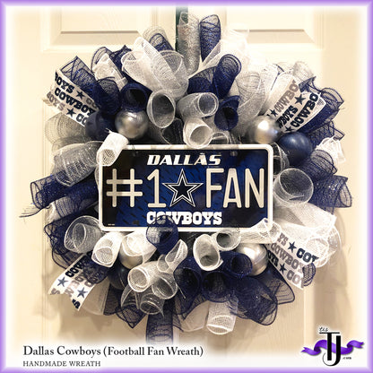 Football Fan Wreath - Dallas Cowboys