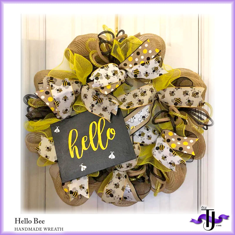 Hello Bee Wreath