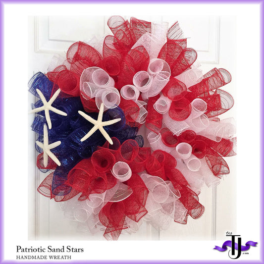 Patriotic Sand Stars Wreath