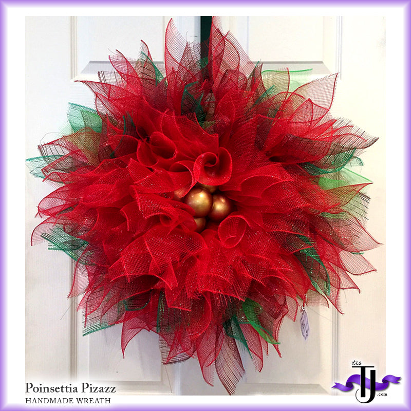 Poinsettia Pizazz Wreath