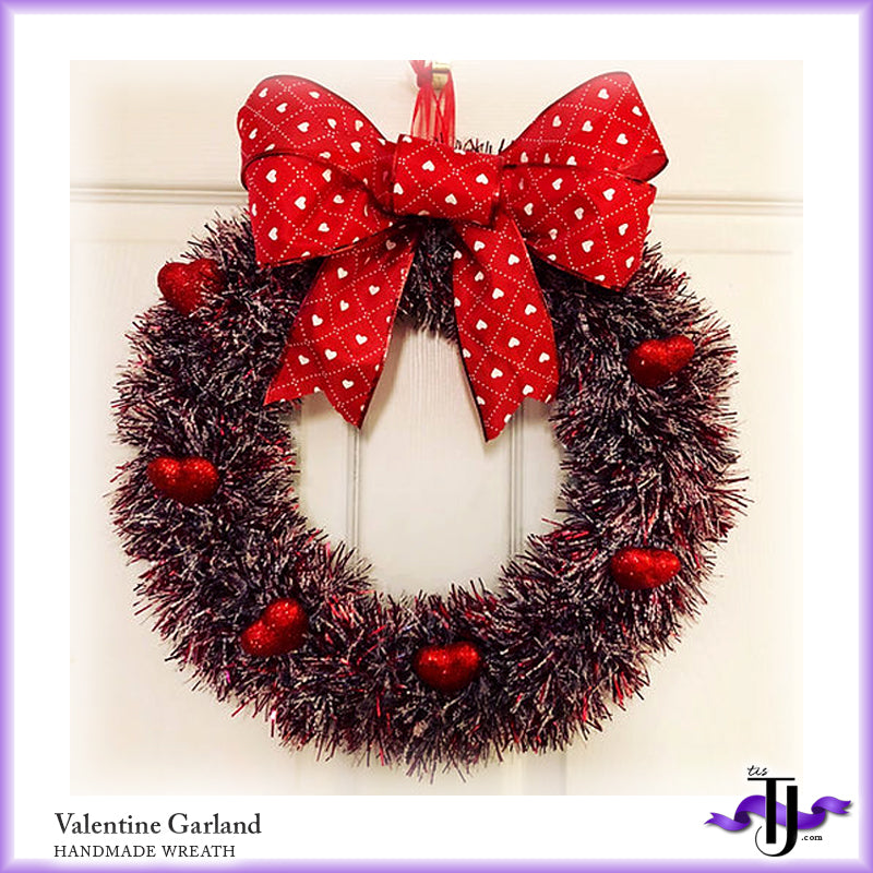 Valentine Heart & Garland Wreath