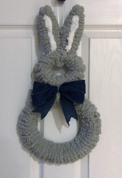 Plush Bunny Wreath