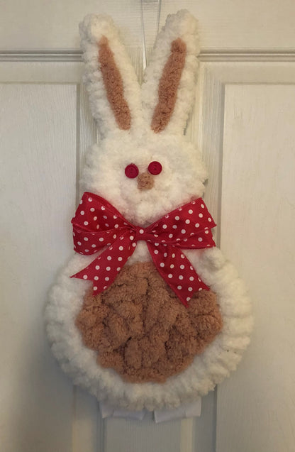 Plush Bunny Wreath